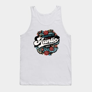 Promoted to Auntie est.2024 New Baby Announcement Tank Top